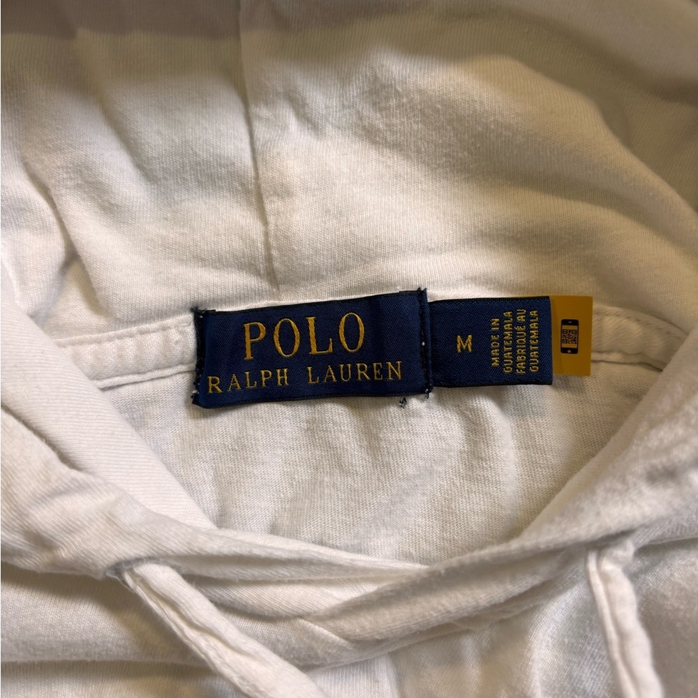 Ralph Lauren White Polo Bear Pullover Hoodie - Picture 5 of 5